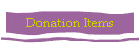 Donation Items